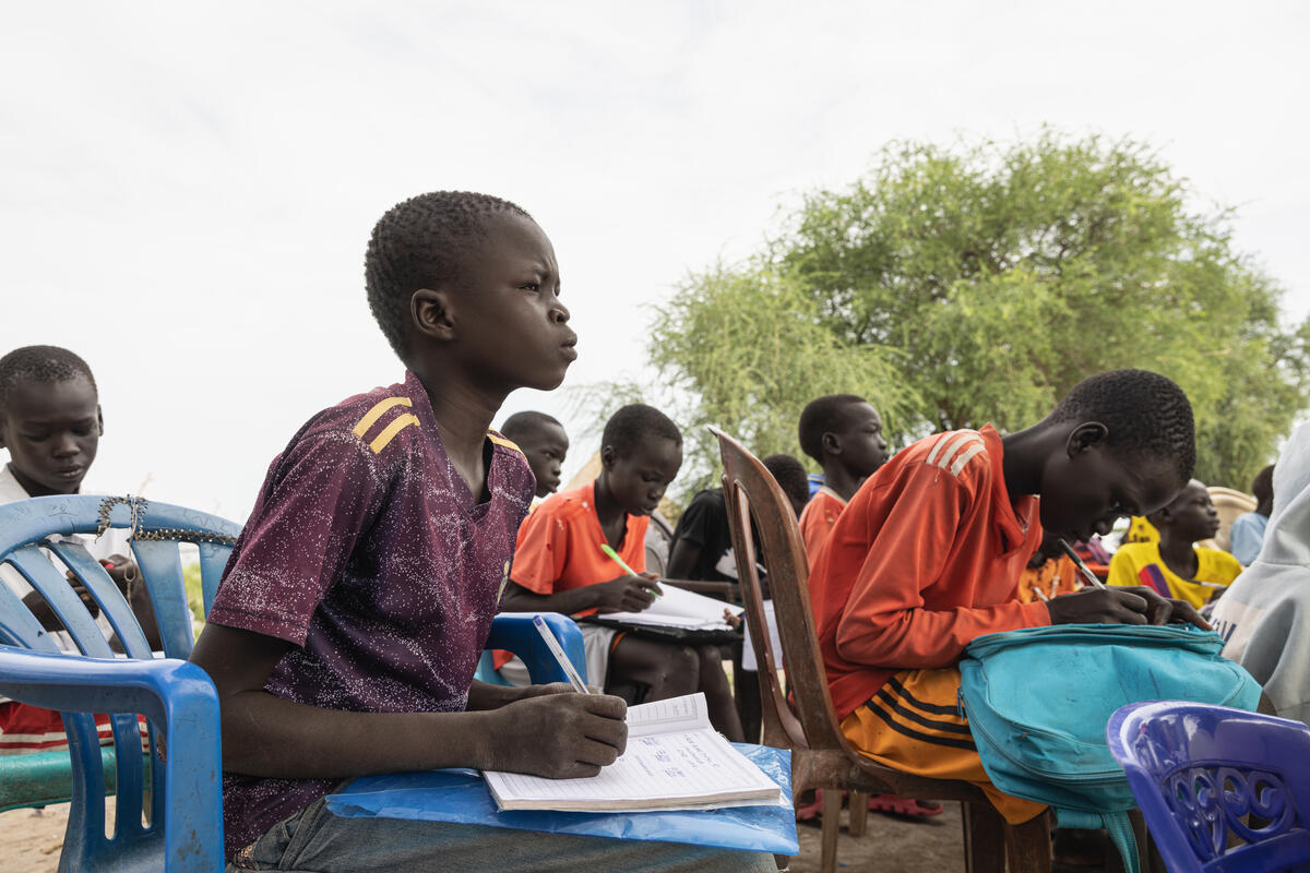 Jok, 12, at his school in Akobo West South Sudan