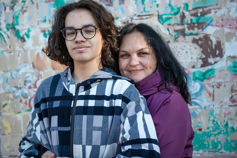 Oleksandr* (15) &amp; his mother Svitlana* (41) lived under occupation in the Mykolaiv region during the war in Ukraine while hoping for a brighter future.